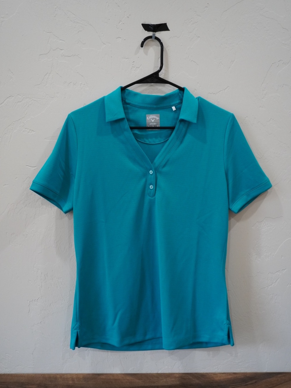 Callaway Women's Teal Short Sleeve Golf Polo